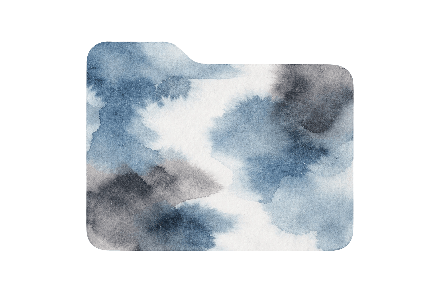 Abstract Watercolor folder icon